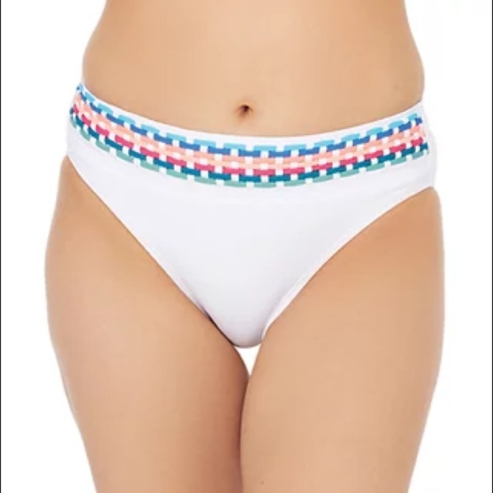 La Blanca
Macrame Solid Banded Midster Swim Bottom